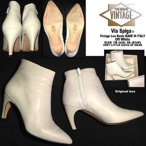 VINTAGE VIA SPIGA BOOTIES/LOW BOOT WITH HEEL ITALY